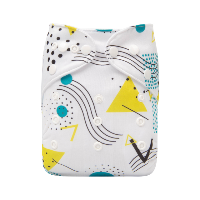 ALVABABY One Size Print Pocket Cloth Diaper （H316A)