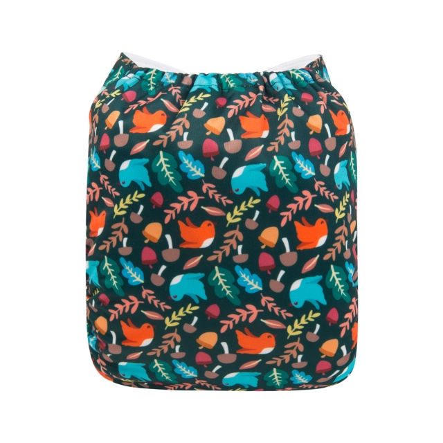 ALVABABY One Size Print Pocket Cloth Diaper-birds （H148A)