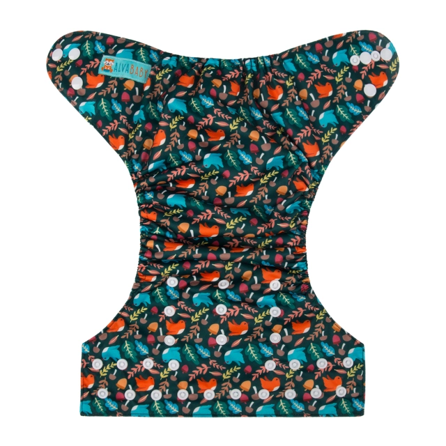 ALVABABY One Size Print Pocket Cloth Diaper-birds （H148A)