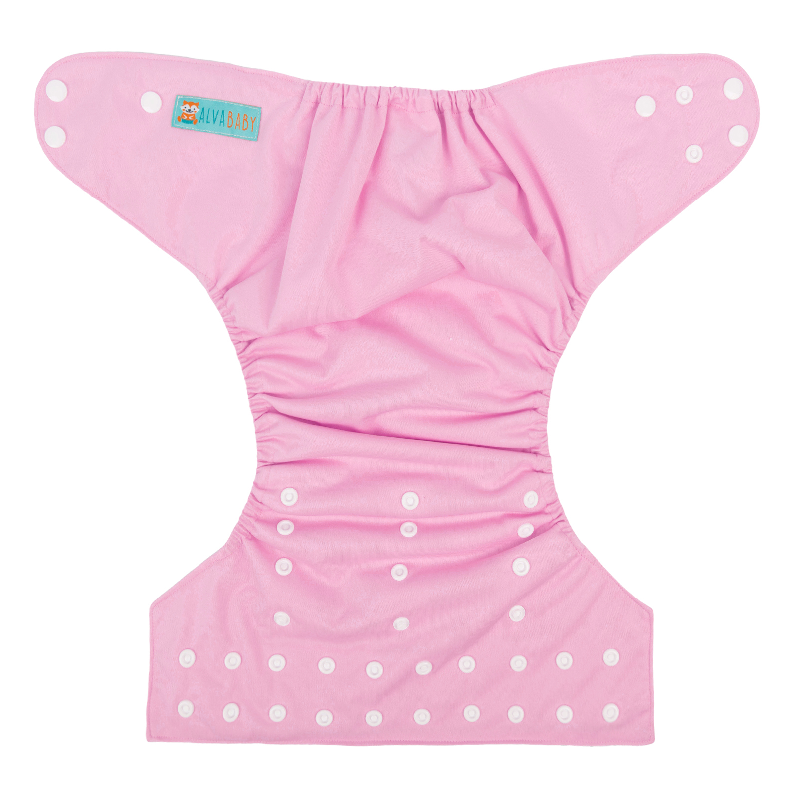 ALVABABY Big Size Pocket Cloth Diaper with 4-layer Microfiber Insert for Toddlers (Pink, ZB18A)