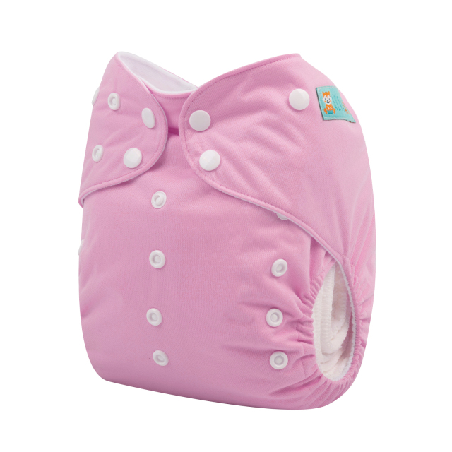 ALVABABY Big Size Pocket Cloth Diaper -Pink (ZB18A)