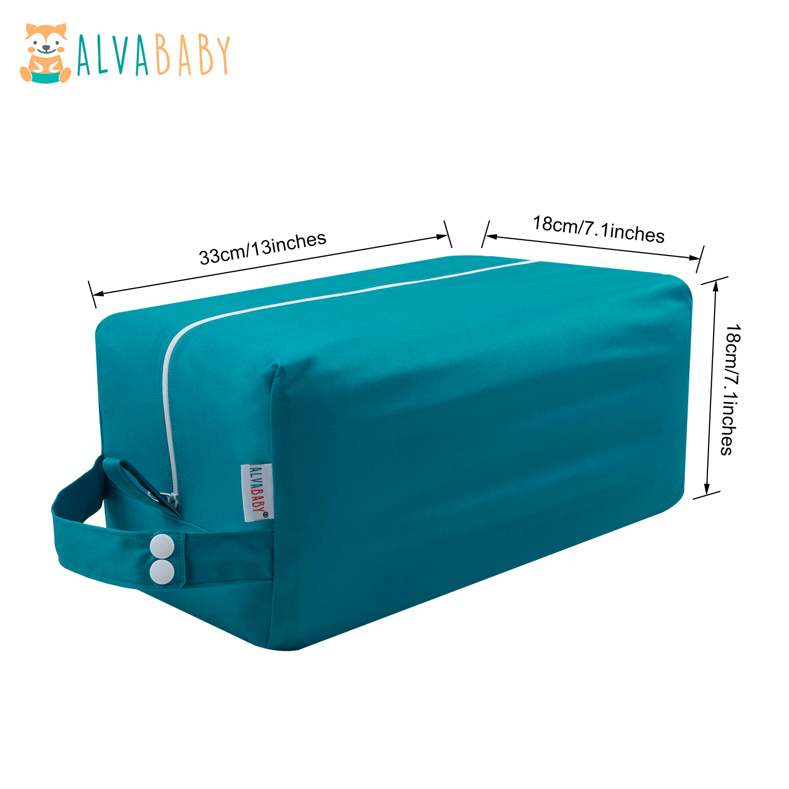 ALVABABY Diaper Pod, Waterproof Wet Bag for Daycare & Travel (Blue, LP-B33A)