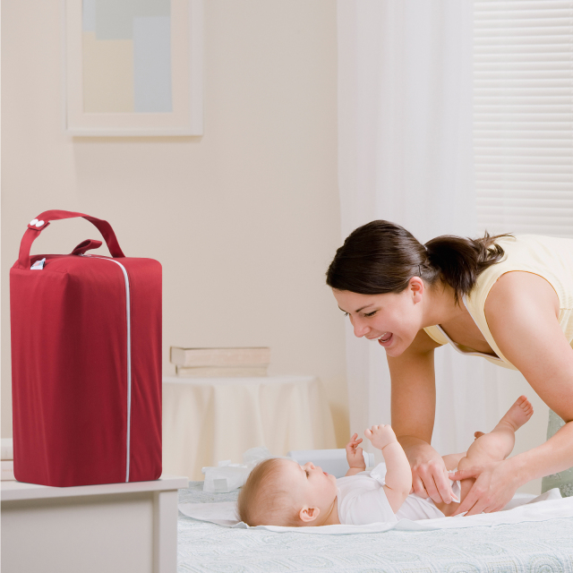 ALVABABY Diaper Pod with Double TPU layers -Red(LP-B36A)