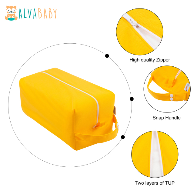ALVABABY Diaper Pod with Double TPU layers -Yellow (LP-B01A)
