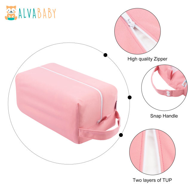 ALVABABY Diaper Pod with Double TPU layers -Pink (LP-B16A)
