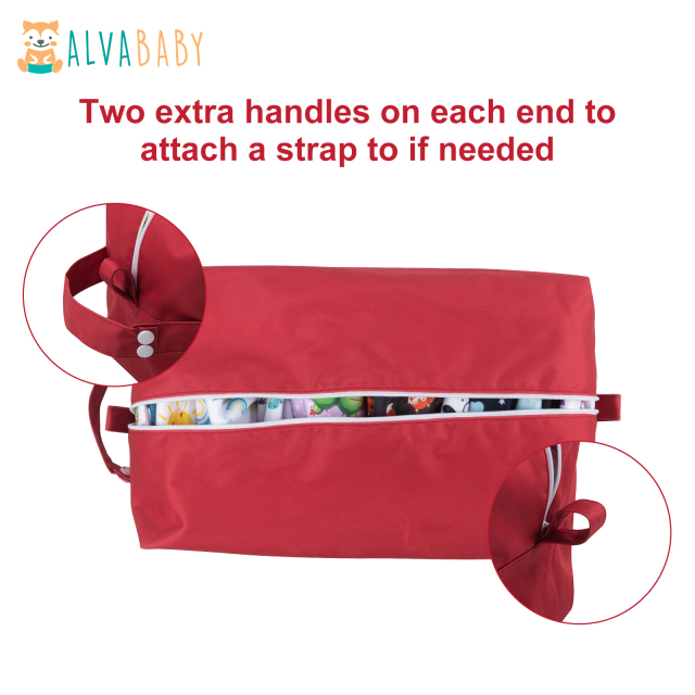 ALVABABY Diaper Pod with Double TPU layers -Red(LP-B36A)