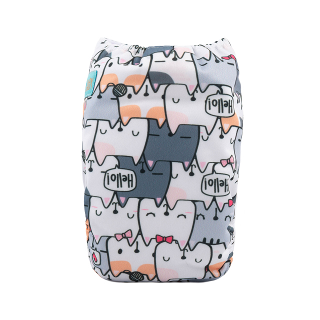 ALVABABY Newborn Pocket Cloth Diaper-Cats(SH286A)