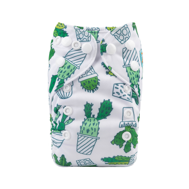 ALVABABY Newborn Pocket Cloth Diaper-Cactus(SH134A)