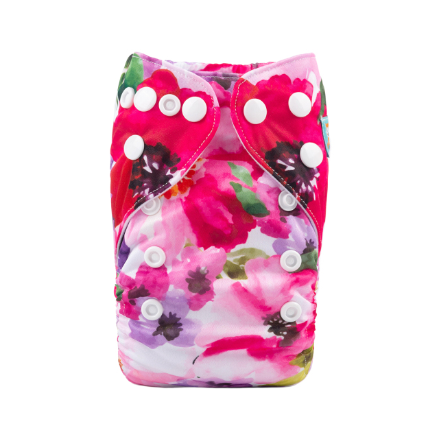 ALVABABY Newborn Pocket Cloth Diaper-Flowers (SH065A)