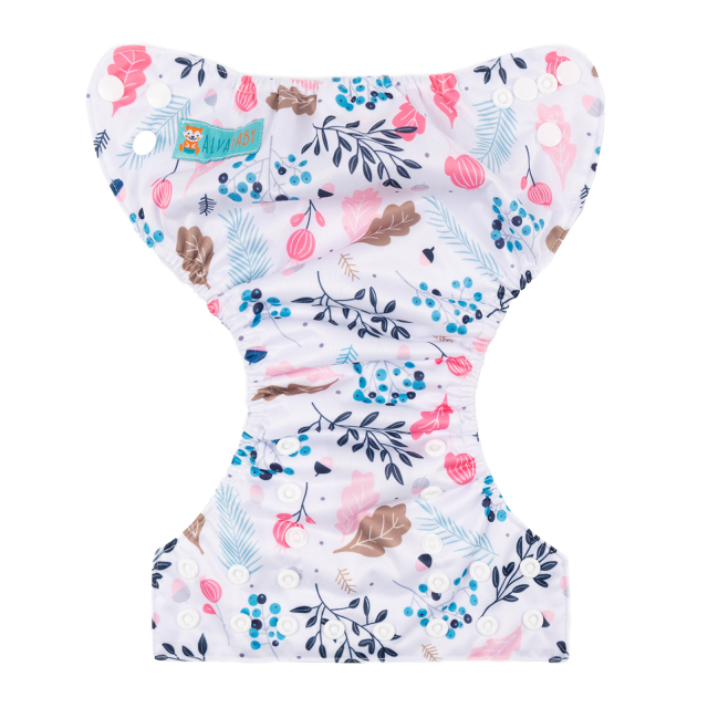 ALVABABY Newborn Pocket Cloth Diaper-Flowers (SH050A)