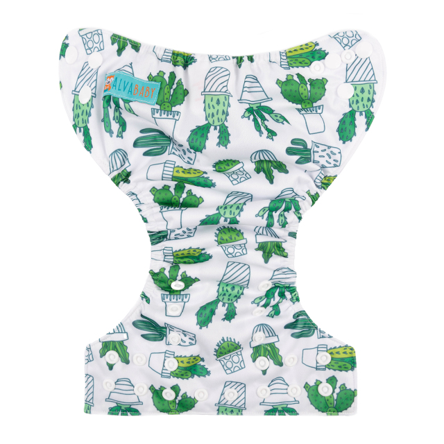 ALVABABY Newborn Pocket Cloth Diaper-Cactus(SH134A)