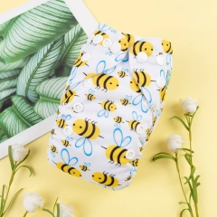 ALVABABY Newborn Pocket Cloth Diaper-Bees(SH117A)