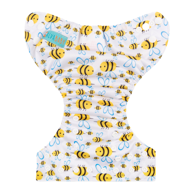 ALVABABY Newborn Pocket Cloth Diaper-Bees(SH117A)