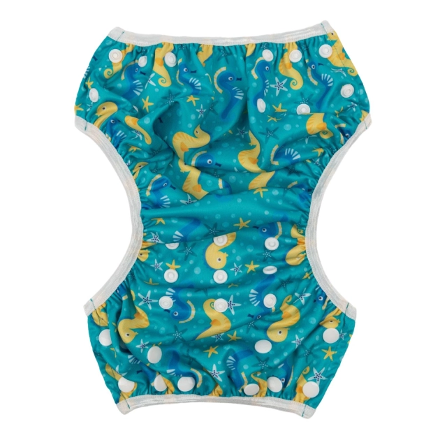 ALVABABY One Size Positioning  Printed Swim Diaper -Hippocampus (SWD82A)