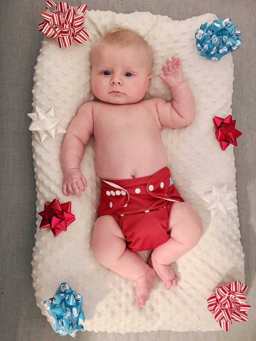 ALVABABY Solid Cloth Diaper - One Size Adjustable Washable & Reusable Diaper with Pocket for Babies (Red, B07A)