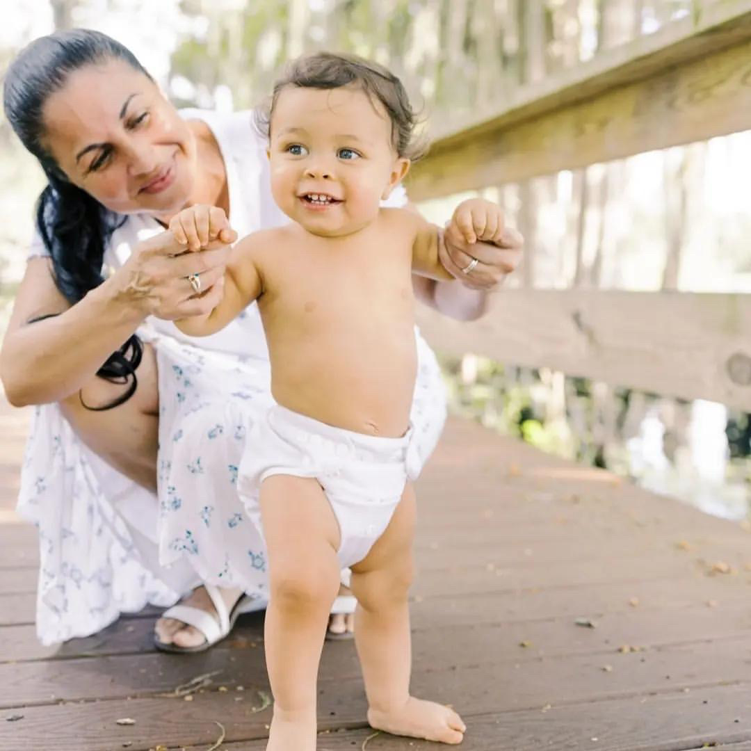 ALVABABY Solid Cloth Diaper - One Size Adjustable Washable & Reusable Diaper with Pocket for Babies (White, B09A)