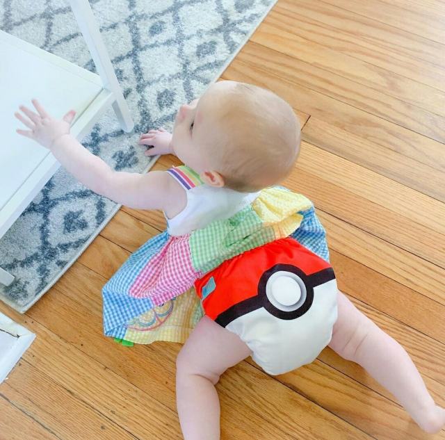 ALVABABY One Size Positioning Printed Cloth Diaper -Pokeball (YD63A)