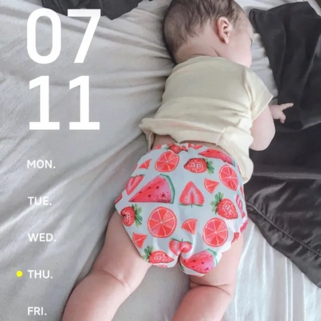 ALVABABY One Size Print Pocket Cloth Diaper - Strawberry (H-YK49A)