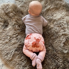 ALVABABY One Size Positioning Printed Cloth Diaper -Fawn/Deer(YDP116A)