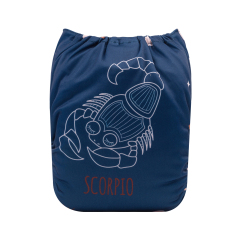 ALVABABY One Size Positioning Printed Cloth Diaper-Scorpio  (YDX33A)