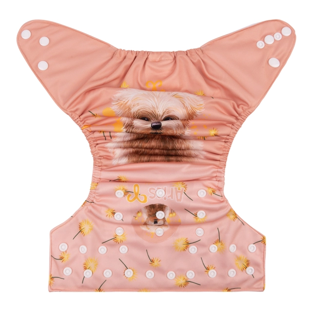 ALVABABY One Size Positioning Printed Cloth Diaper -Aries(YDX03A)
