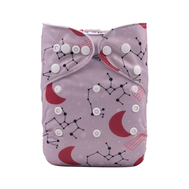 ALVABABY One Size Positioning Printed Cloth Diaper-Sagittarius  (YDX21A)