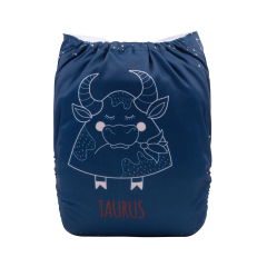 ALVABABY One Size Positioning Printed Cloth Diaper -Taurus (YDX26A)