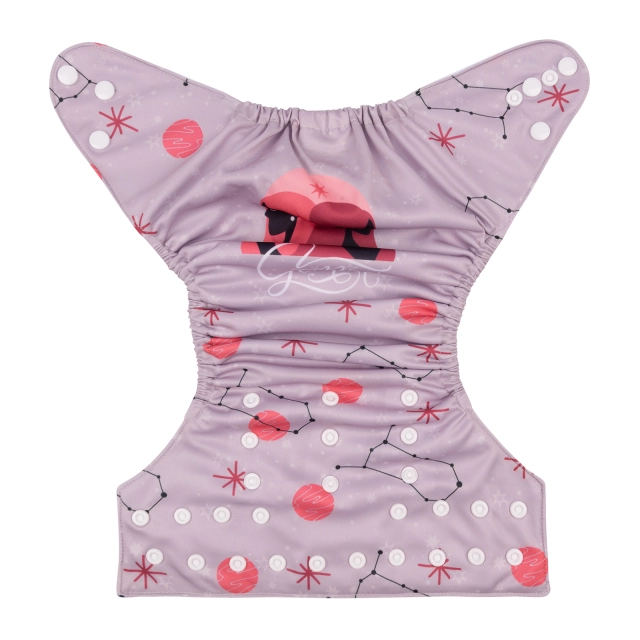 ALVABABY One Size Positioning Printed Cloth Diaper -Gemini (YDX15A)