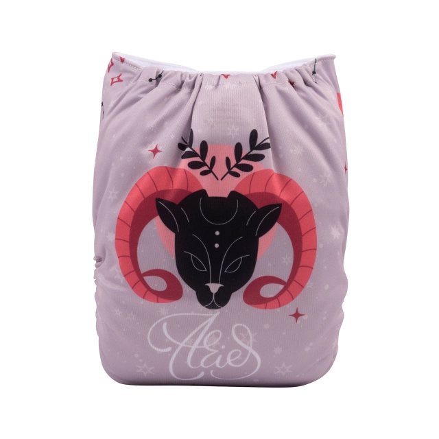 ALVABABY One Size Positioning Printed Cloth Diaper-Aries  (YDX13A)