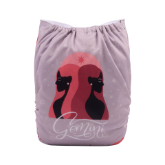 ALVABABY One Size Positioning Printed Cloth Diaper -Gemini (YDX15A)