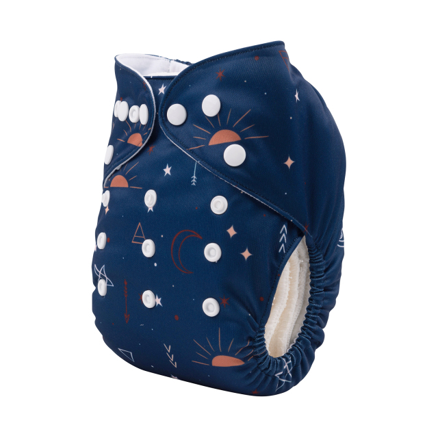 ALVABABY One Size Positioning Printed Cloth Diaper -Virgo (YDX30A)
