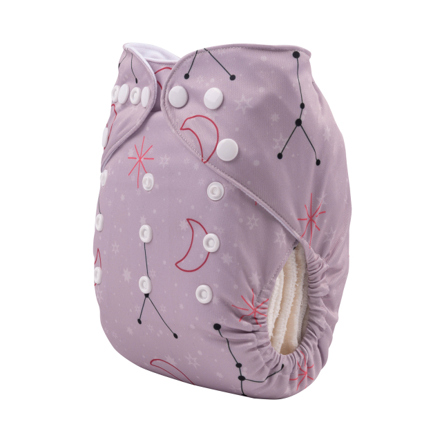 ALVABABY One Size Positioning Printed Cloth Diaper-Cancer  (YDX16A)