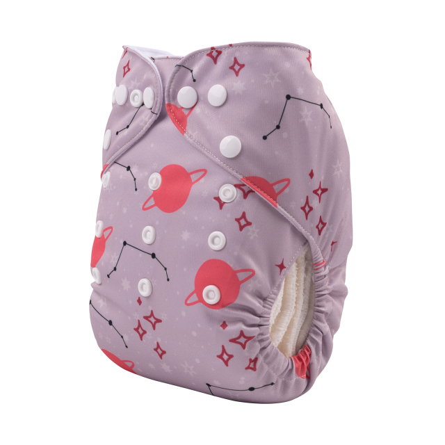 ALVABABY One Size Positioning Printed Cloth Diaper-Aries  (YDX13A)