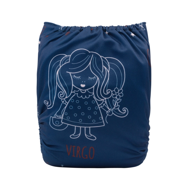 ALVABABY One Size Positioning Printed Cloth Diaper -Virgo (YDX30A)