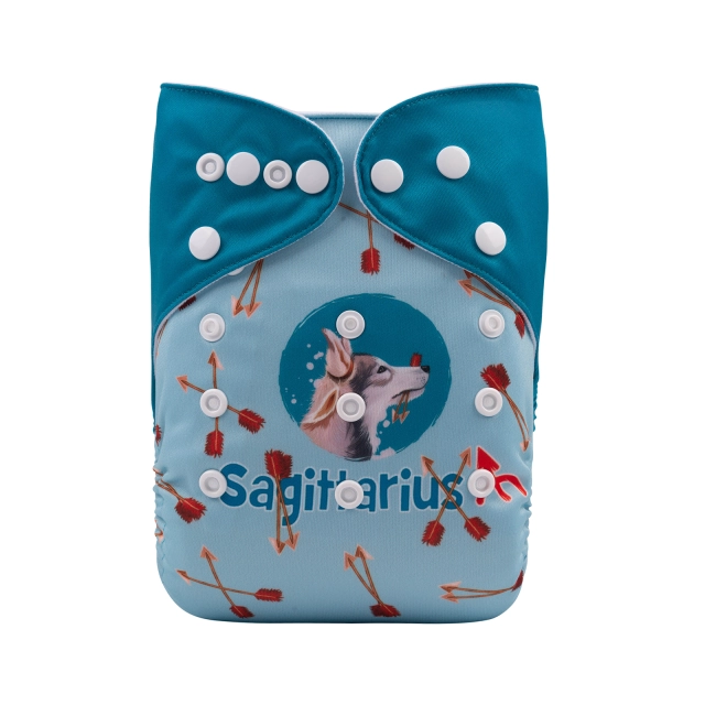 ALVABABY One Size Positioning Printed Cloth Diaper -Sagittarius (YDX11A)