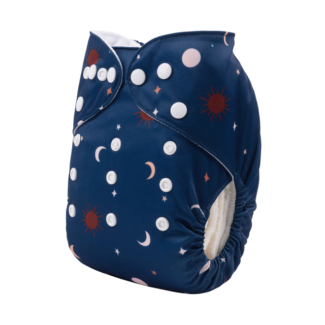 ALVABABY One Size Positioning Printed Cloth Diaper-Scorpio  (YDX33A)