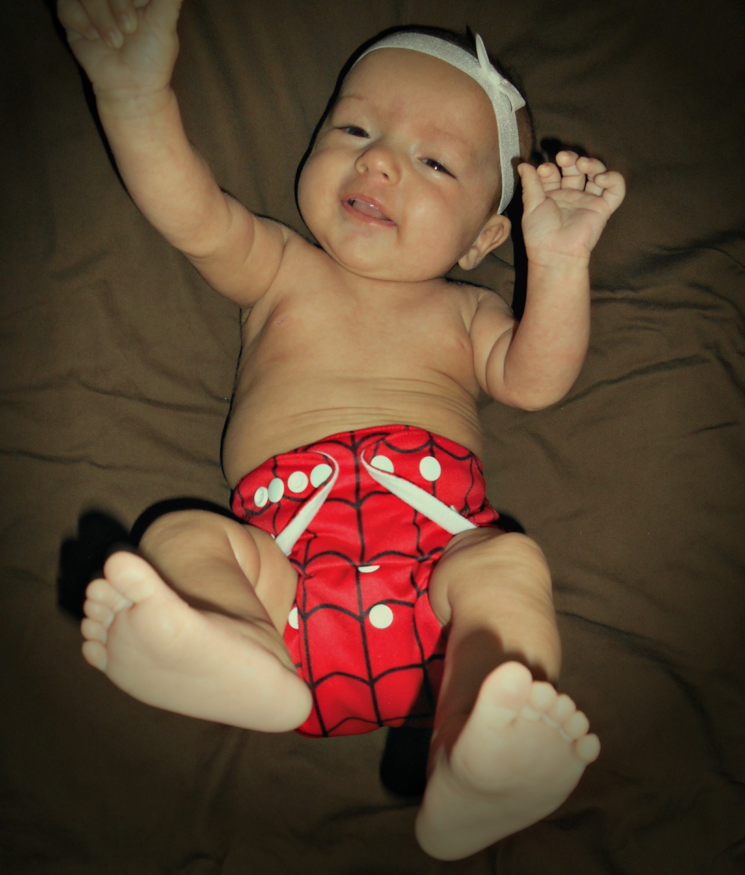 ALVABABY Bamboo Diaper One Size Reusable Cloth Diaper with one 4-layer Bamboo Blend Insert -Spiderman(BN06)