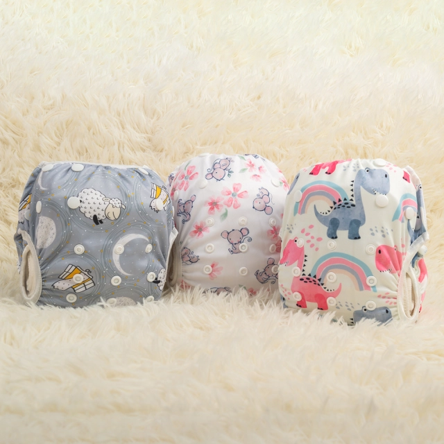 ALVABABY 3PCS Printed Swim Diapers (3SW-WZ11)