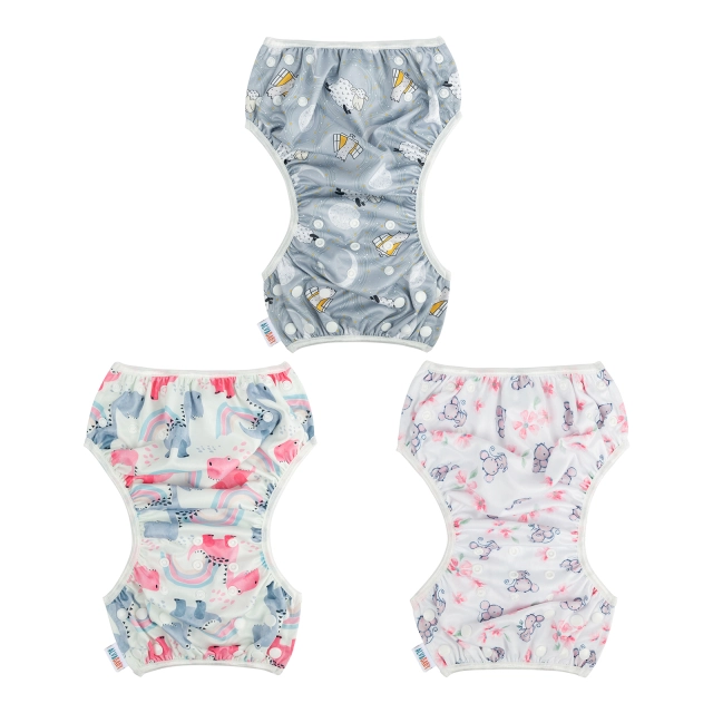 ALVABABY 3PCS Printed Swim Diapers (3SW-WZ11)