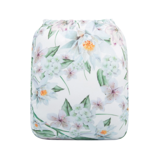 ALVABABY One Size Print Pocket Cloth Diaper-Flower(H320A)