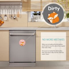 Dishwasher Magnet Dirty Clean Sign Indicator, Trendy Universal Kitchen Dish Washer Refrigerator Magnet-XWT02