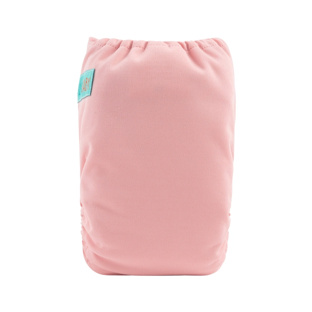 ALVABABY Newborn Velcro Pocket Diaper Hook&Loop Cloth Diaper-Pink(VB19A)