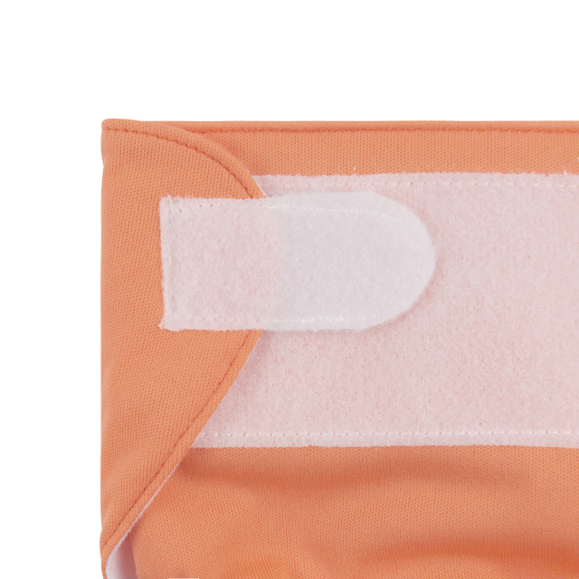 ALVABABY Newborn Velcro Pocket Diaper Hook&Loop Cloth Diaper -Orange(VB17A)