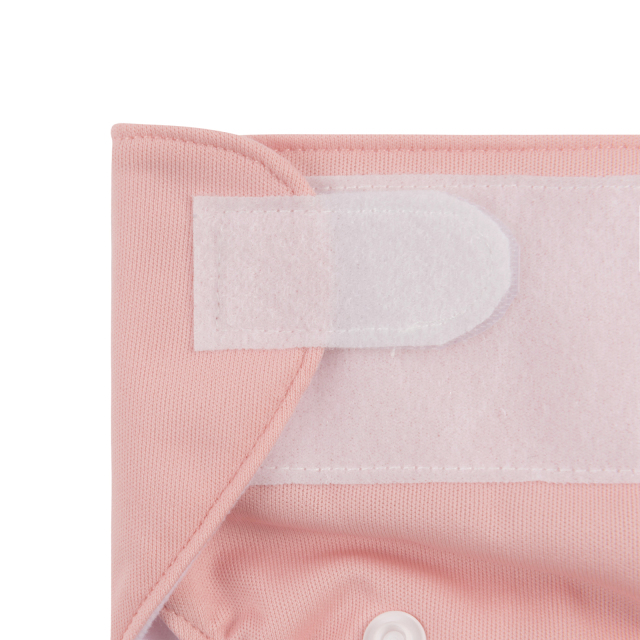 ALVABABY Newborn Velcro Pocket Diaper Hook&Loop Cloth Diaper-Pink(VB19A)