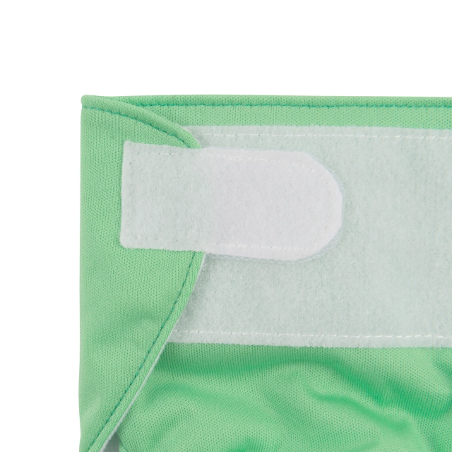 ALVABABY Newborn Velcro Pocket Diaper Hook&Loop Cloth Diaper - Green (VB11A)