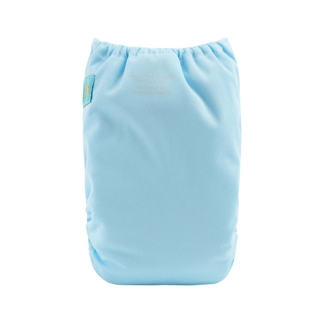 ALVABABY Newborn Velcro Pocket Diaper Hook&Loop Cloth Diaper-Blue (VB03A)