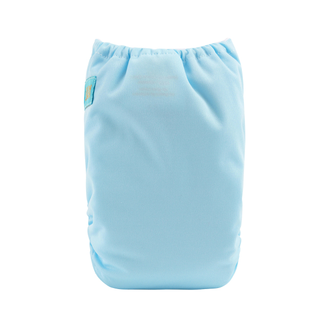 ALVABABY Newborn Velcro Pocket Diaper Hook&Loop Cloth Diaper-Blue (VB03A)