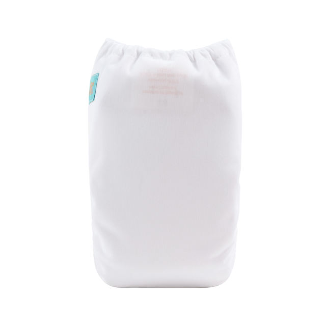 ALVABABY Newborn Velcro Pocket Diaper Hook&amp;Loop Cloth Diaper-White (VB09A)