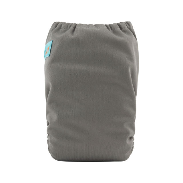 ALVABABY Newborn Velcro Pocket Diaper Hook&Loop Cloth Diaper -Grey (VB29A)
