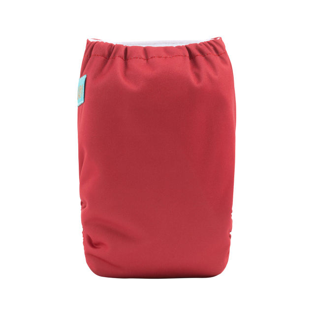 ALVABABY Newborn Velcro Pocket Diaper Hook&Loop Cloth Diaper-Red (VB36A)